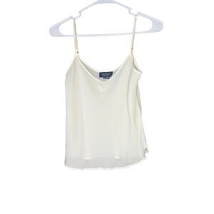 Gryphon New York White Peplum Tank Top